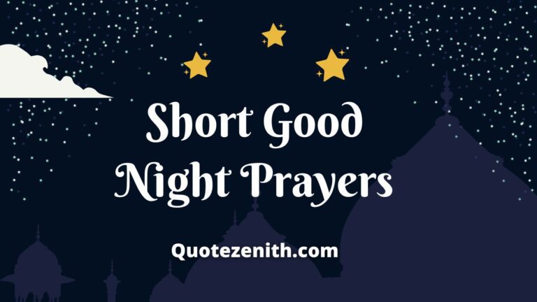 short good Night Prayers