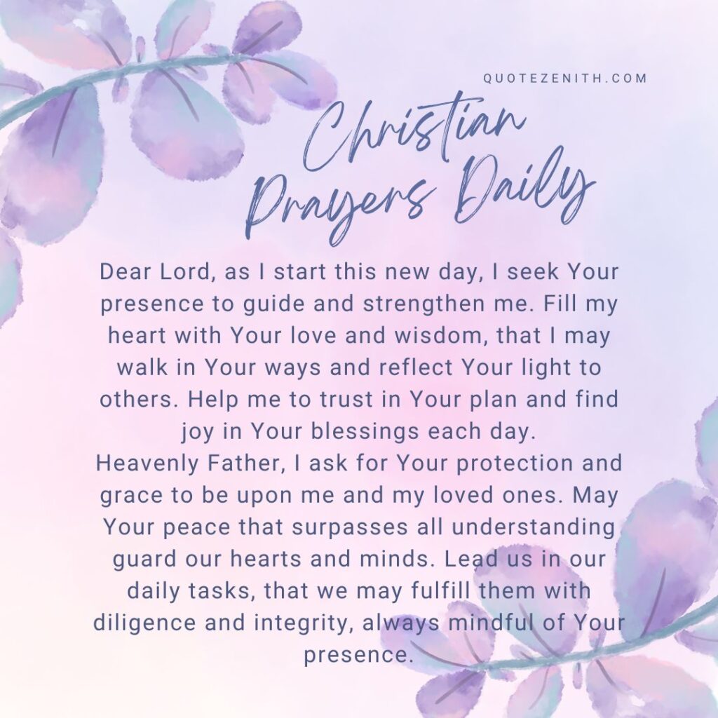 Daily Christian Prayers