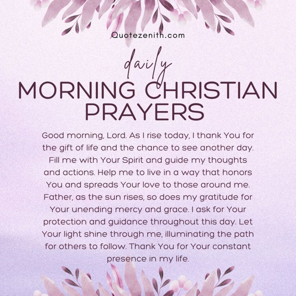Daily Christian Prayers