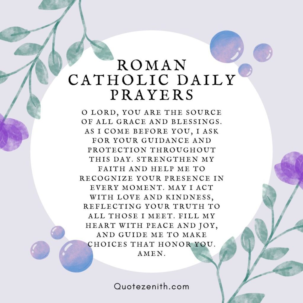 Catholic Daily Prayers