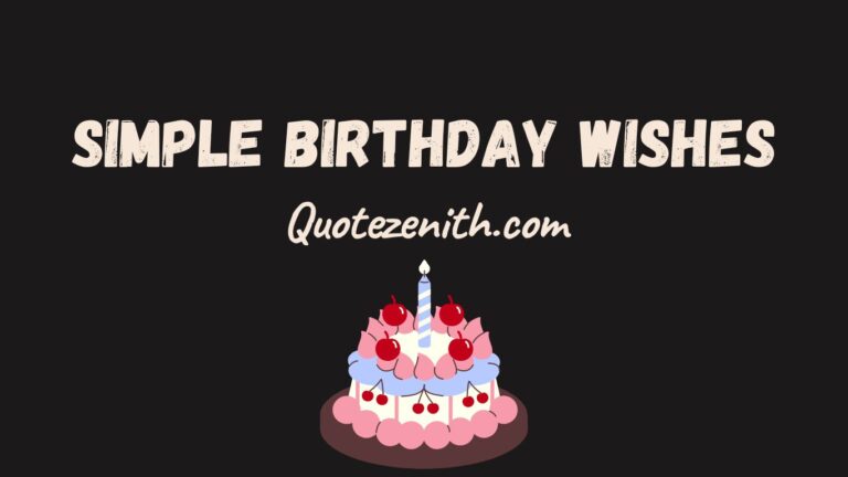 Simple Birthday Wishes
