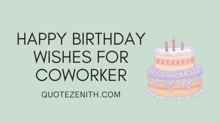 Happy Birthday Wishes for Coworker