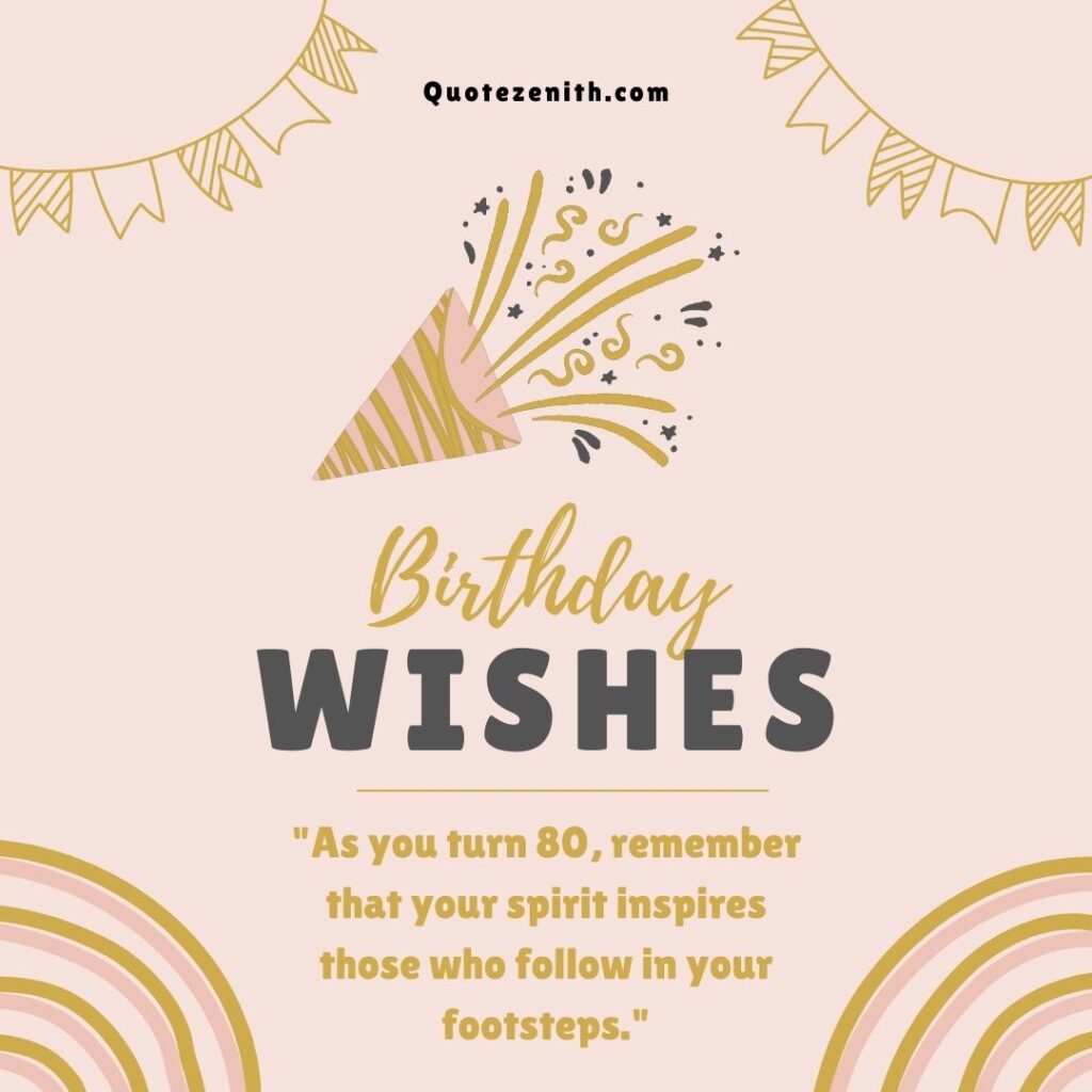 80th Birthday Wishes