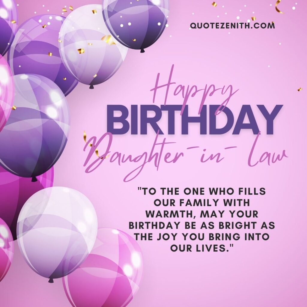 Birthday Wishes for Daughter-in-Law