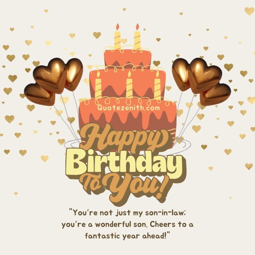 Birthday Wishes for Son-in-Law