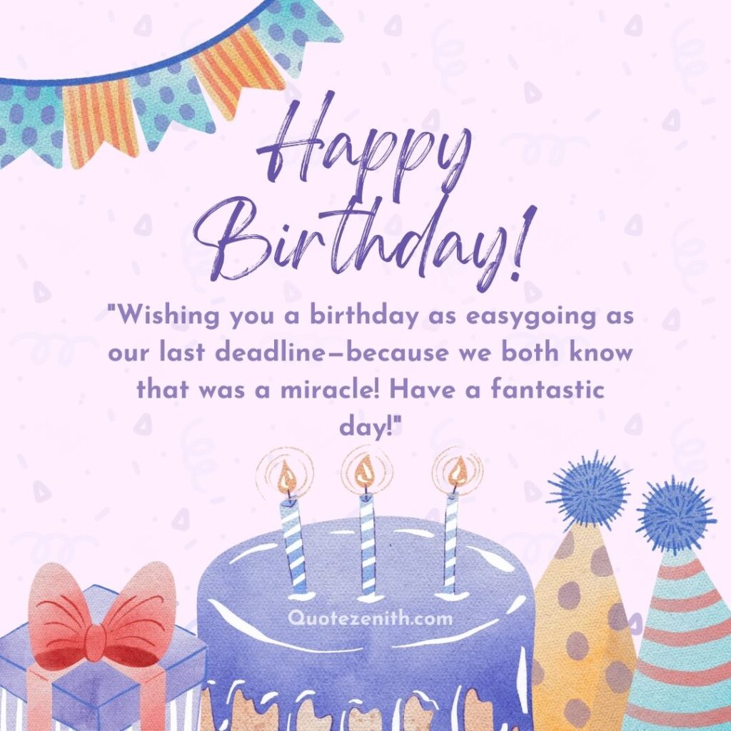 Happy Birthday Wishes for Coworker