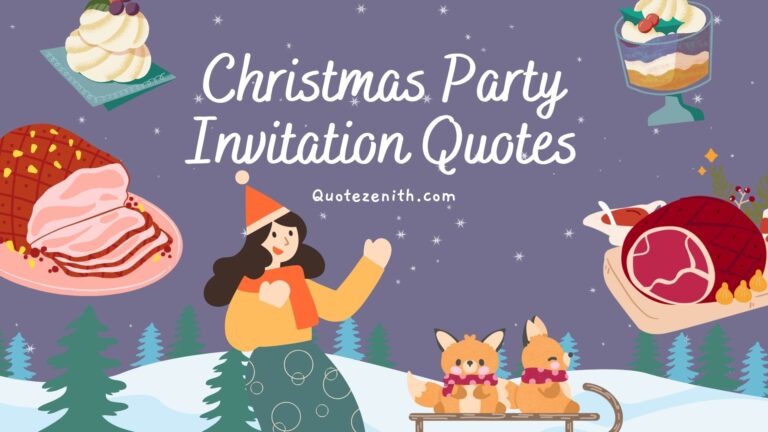 Christmas Party Invitation Quotes