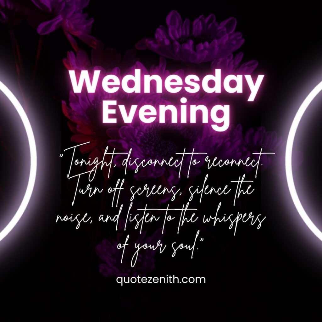 Wednesday Evening Blessings