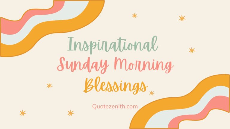 Inspirational Sunday Morning Blessings