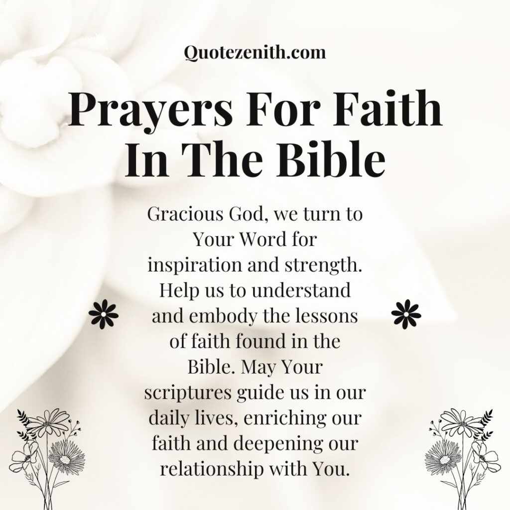 Prayers for Faith