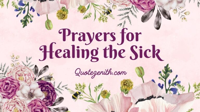 Prayers for Healing the Sick