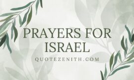 23+ Heartfelt Prayers for Israel And There Loved Ones