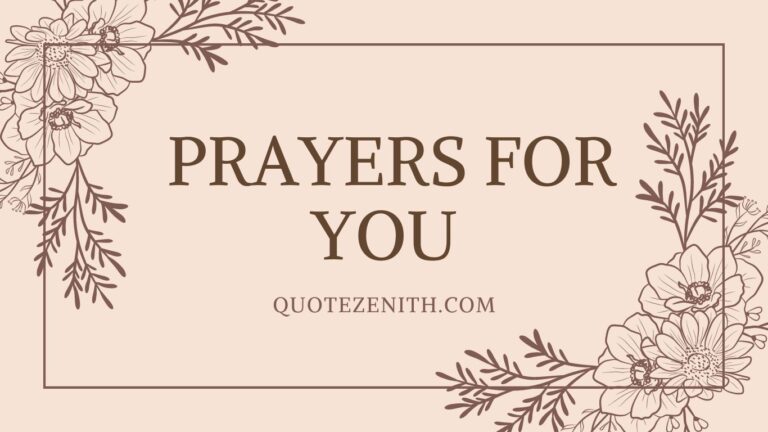 Prayers for You
