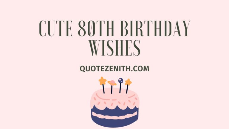 80th Birthday Wishes
